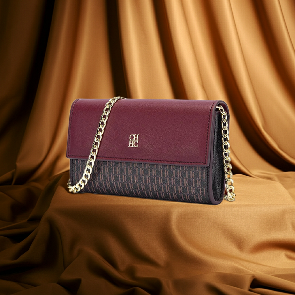 Minimalist Fashionable Shoulder Bag Burgundy