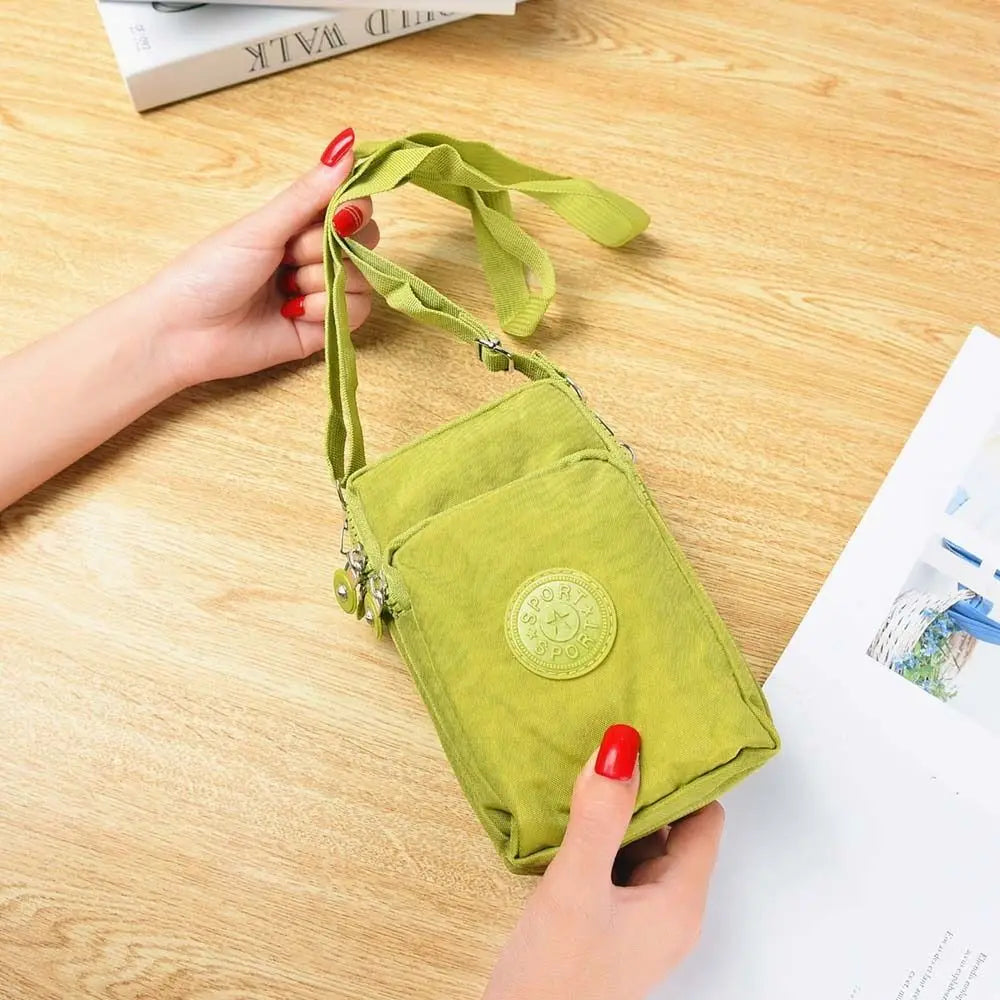 Three Layer Small Shoulder Bag Green