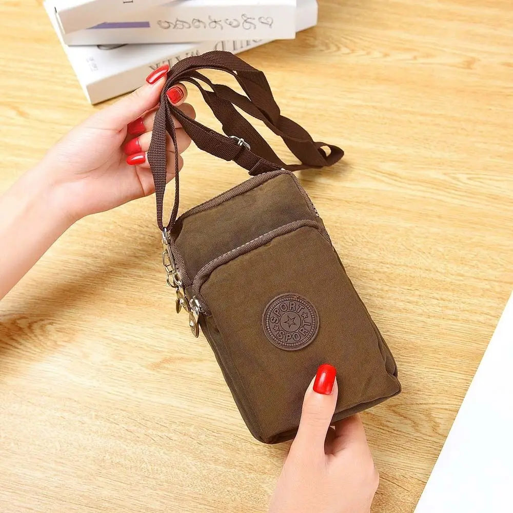 Three Layer Small Shoulder Bag Coffee