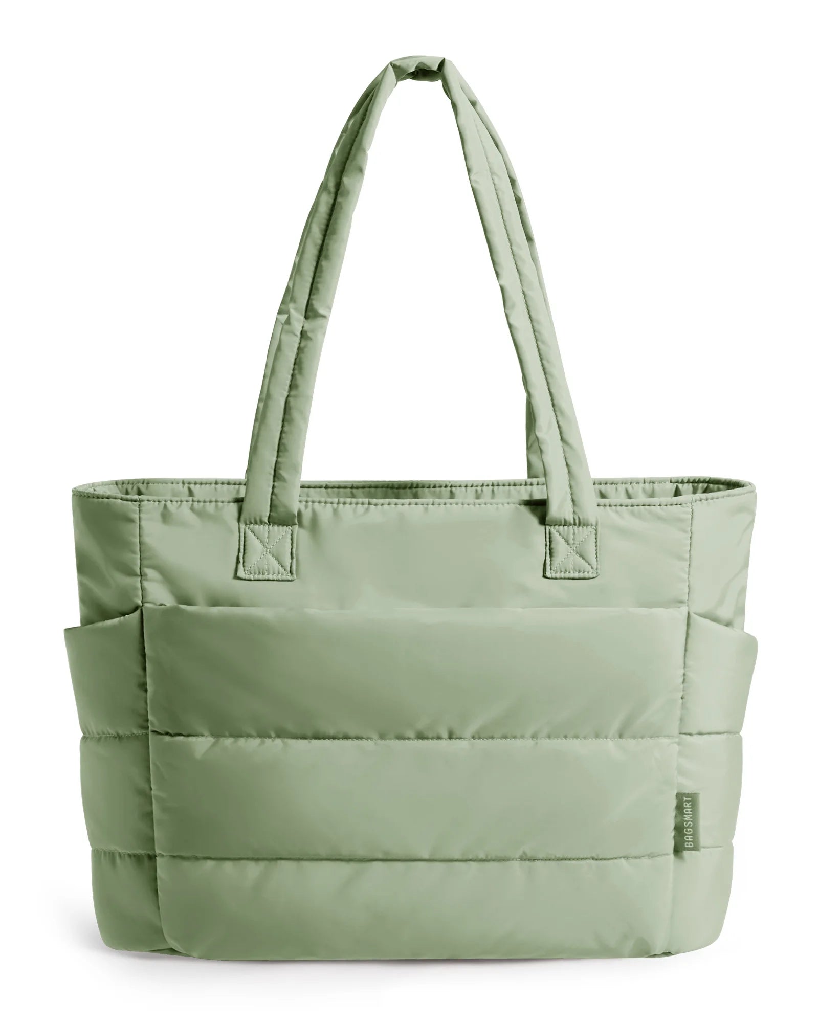 BAGSMART Women's Tote Bag Large Capacity Grey Green