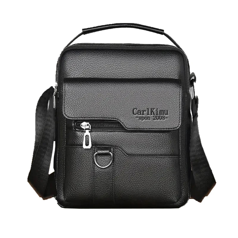 Men's Leather Cross-Body Bag Khaki