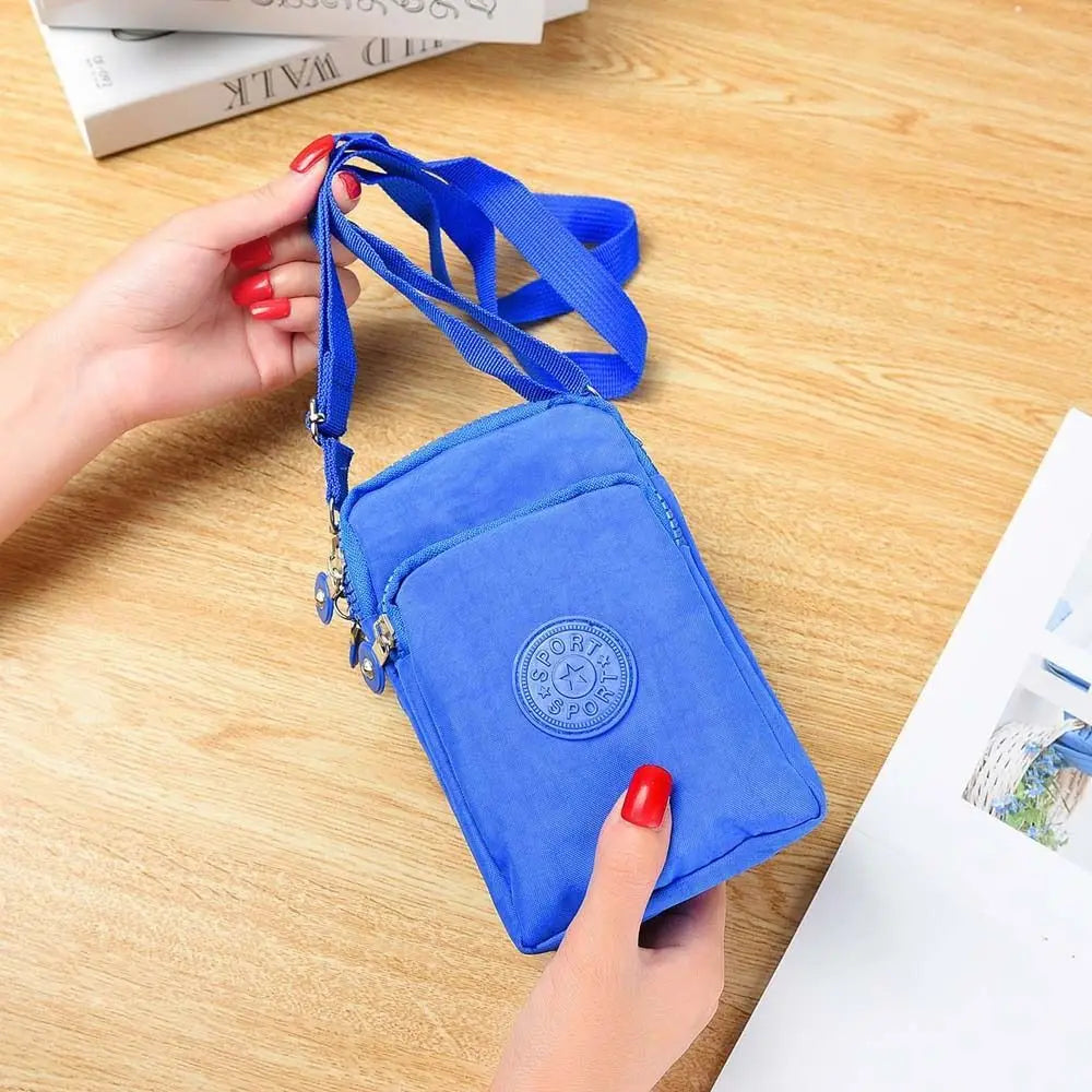 Three Layer Small Shoulder Bag Blue