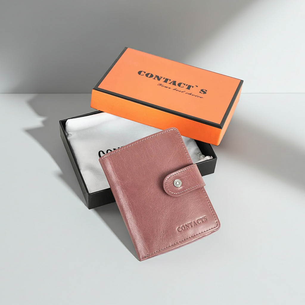 Women's Genuine Leather Wallet Large Capacity Fashion Blossom